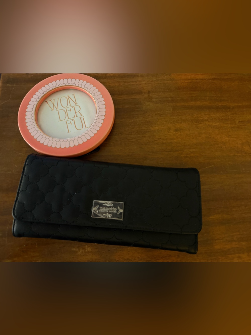 Black nanette lepore clutch wallet